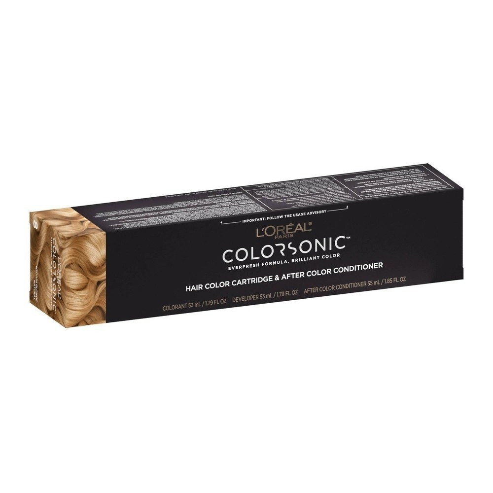 L'Oreal Colorsonic Hair Color Cartridge 8 Natural Medium Blonde New Everfresh